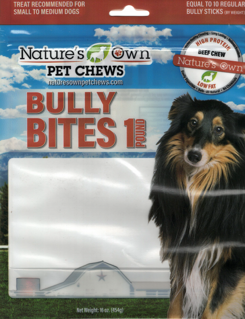 Best Buy Bones, Inc. Recalls Nature’s Own Pet Chews Bully Bites Because of Possible Salmonella Health Risk