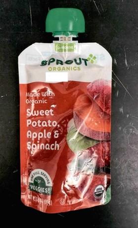 Sprout Organics Voluntarily Recalls One Lot of Sweet Potato Apple and Spinach Due to Possible Health Risk
