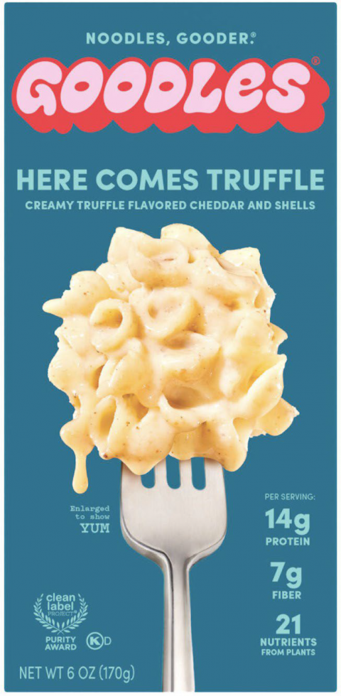 Gooder Foods Issues Allergy Alert On - Undeclared Milk and Cashews in Goodles Vegan is Believin’ – Plant Based White Cheddar with Spirals and Goodles Here Comes Truffle – Creamy Truffle Flavored Cheddar and Shells