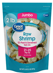 Beaver Street Fisheries, LLC Recalls Great Value Frozen Raw Shrimp Because of Possible Health Risk