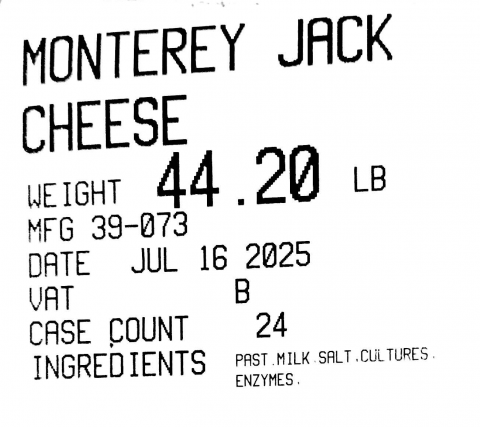 Middlefield Original Cheese Co-Op Recalls 100% Grass-Fed Pepper Jack Cheese and Horseradish Flavored Cheese Due to Possible Listeria monocytogenes Contamination