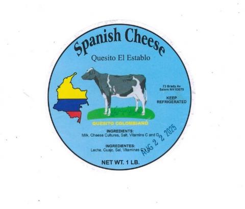 Quesito El Establo Recalls Spanish Cheese (Quesito Colombiano) Because of Possible Health Risk