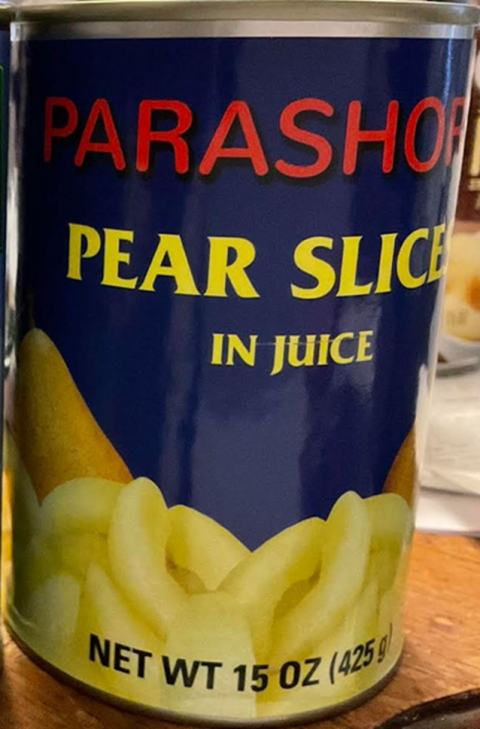 W.W. Industrial Group Recalls Pear Slices in Juice Due to Elevated Levels of Lead and Cadmium