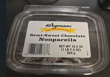 Mellace Family Brands California, Inc. Issues An Allergy Alert On Undeclared Milk Allergen In Wegmans Semi-Sweet Chocolate Nonpareils
