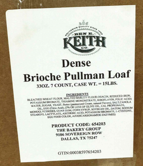 The Bakery Group Issues Allergen Alert on Undeclared Milk, Soy and Yellow FD&C #5 In Specific Bread and Hamburger Buns