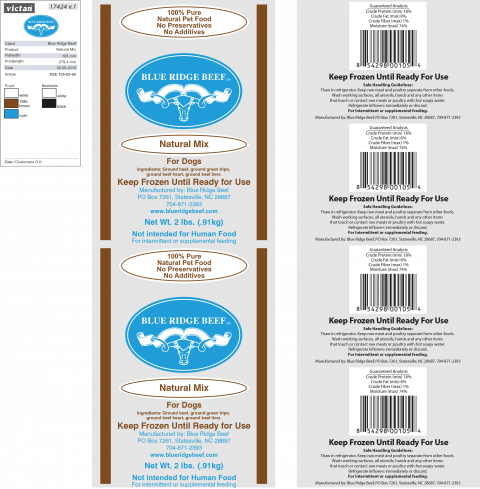 Blue Ridge Beef Issues a Recall of Blue Ridge Beef Natural Mix Due to Salmonella Contamination