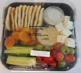 F&S Fresh Foods Recalls Mediterranean Inspired Party Tray Because of Possible Health Risk Due to Potential Salmonella Contamination