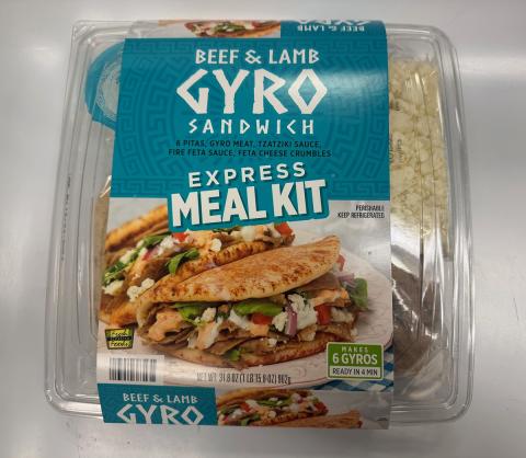 Voluntary Product Recall Notification – Gyro Sandwich Express Meal Kit Due to Cucumber Ingredient Linked to Baloian Farms Recall