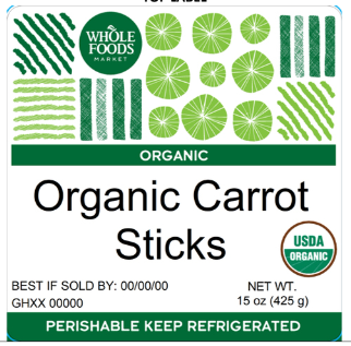 F&S Fresh Foods Recalls Whole Foods Market Organic Carrot Sticks and Organic Carrots & Celery Because of Possible Health Risk Due to Potential E. coli Contamination