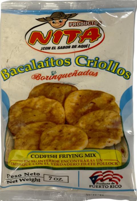 Avole Inc. Emite Aviso de Retiro del Mercado su Producto Bacalaitos Criollos Mezcla para Freír Bacalao por Falta de Declaración del Nombre Común Pescado (Pollock)
