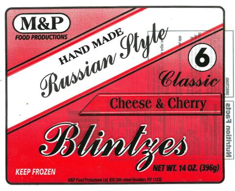 M&P Food Production Issues Allergy Alert on Undeclared Wheat and Milk in Vareniki, Pirozhki, and Blintzes