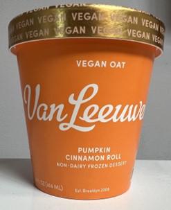 Van Leeuwen Ice Cream Issues Allergy Alert on Undeclared Peanuts in Vegan Pumpkin Cinnamon Roll Non-Dairy Frozen Dessert
