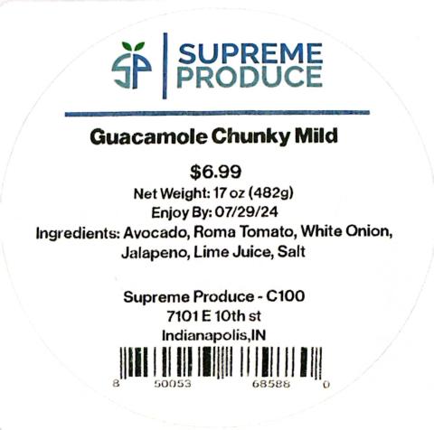 Supreme Service Solutions LLC Voluntarily Recalls Supreme Vegetable Products Because of Possible Health Risk