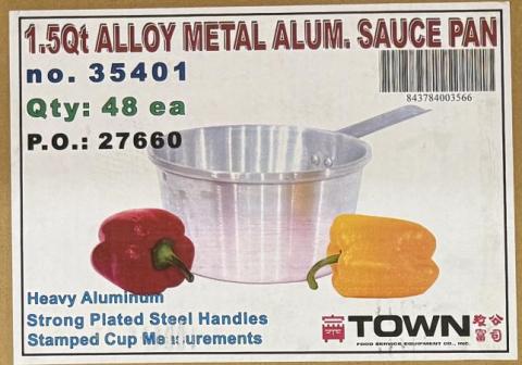 Town Food Service Equipment Co., Inc. Recalls Aluminum Saucepans Because of Possible Health Risk