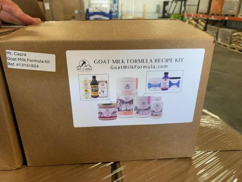 Healthwest Minerals Inc. DBA Mt Capra Products Recalls Goat Milk Formula Recipe Kit and Warns Consumers Against the Use of Product as Infant Formula