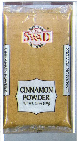 Raja Foods Skokie, IL Is Recalling “Swad Brand Cinnamon Powder 3.5OZ Retail Packs” for Possible Lead Contamination