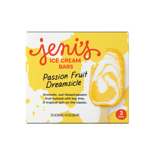 “Jeni’s Splendid Ice Cream Voluntarily Recalls Passion Fruit Dreamsicle Ice Cream Bars Due to Undeclared Wheat and Soy.”