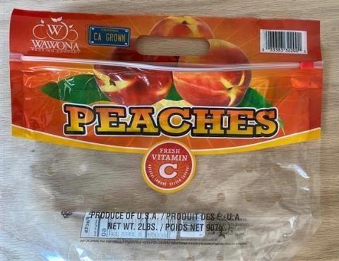 Prima® Wawona Recalls Bulk/Loose and Bagged Peaches Due to Possible Salmonella Risk