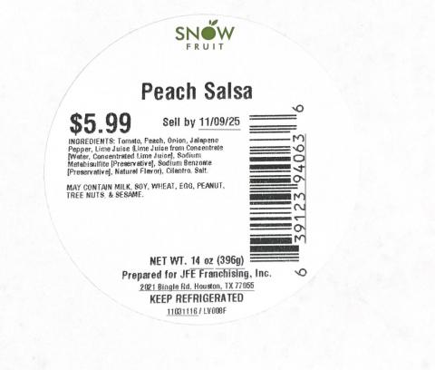 JFE Franchising, Inc. Issues a Voluntary Recall Associated with a Nationwide Peach Recall Because Of Possible Health Risk