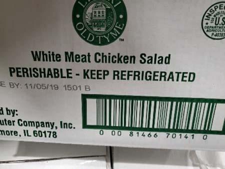 Lipari Foods Issues Recall of Bulk Chicken Salads and Chicken Salad Sandwiches Due to Potential Contamination of Listeria Monocytogenes