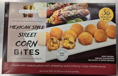The Perfect Bite Co. Issues Voluntary Recall of Mexican Style Street Corn Bite Containing Cotija Cheese Due to Possible Listeria Monocytogenes Contamination