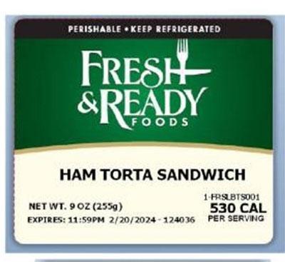 Fresh & Ready Foods Voluntarily Recalls Four Torta Sandwiches Containing Cotija Cheese Distributed in Arizona, California, Nevada, and Utah Due to Possible Listeria Monocytogenes Contamination