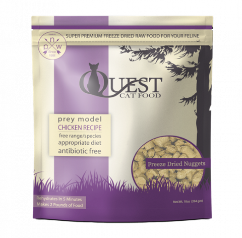 Go Raw, LLC. Issues Voluntary Recall of a Single Lot of Quest Cat Food Chicken Recipe Freeze Dried Nuggets Due to Low Levels of Thiamine (Vitamin B1)