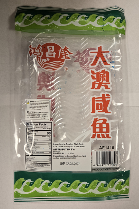Prime Food Processing LLC Issues Safety Warning Regarding Uneviscerated Dried Croaker Fish