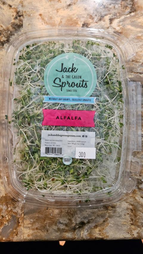 Jacks and the Green Sprouts Recalls Alfalfa and Alfalfa Onion Sprouts Because of Possible Health Risk