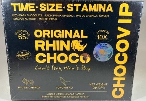 USA LESS Co. is Recalling Rhino Choco VIP 10X Due to Undeclared Tadalafil