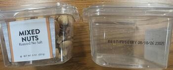 Hampton Farms Recalls Mixed Nuts Roasted Unsalted 8 oz and Mixed Nuts Roasted and Salted 8 oz Packages Due to Undeclared Hazelnuts